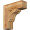 Ekena Millwork Olympic Block Rough Sawn Bracket, Western Red Cedar, 4"W x 14"D x 14"H BKT04X14X14OLY05RWR - alternate 1